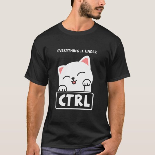 おもしろいCat Programmer Developer CoderコンピュータScie Tシャツ (正面)