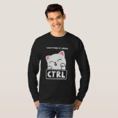 おもしろいCat Programmer Developer CoderコンピュータScie Tシャツ (正面フル)