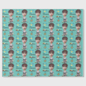 おもしろいCEOビジネスウーマン写真センセーショナル誕生日 ラッピングペーパー (フラット)