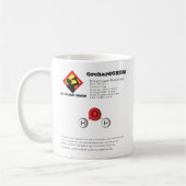 おもしろいChase Dihydrogen Oxide (H2O)化学 コーヒーマグカップ (左)