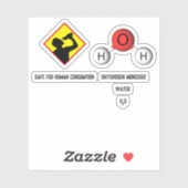 おもしろいChase Dihydrogen Oxide (H2O)化学 シール (シート)