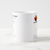 おもしろいChase Dihydrogen Oxide (H2O)化学 ジャンボコーヒーマグカップ (正面)