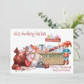 おもしろいChecking List Santa Workshop Covid 2021 シーズンカード (スタンド正面)