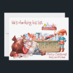 おもしろいChecking List Santa Workshop Covid 2021 シーズンカード<br><div class="desc">このデザインはデジタルアートを通して作られたパーソナライズされたが、写真や文字を変えて提供される地域にあるかもしれない。また、を選択しカスタマイズてクリック、背景の色を削除または変更したり、文字を追加したり、文字の色またはスタイルを変更したり、文字のみのデザインの画像を削除したりすることで可能です。colorflowcreations@gmail.comで連絡は、このデザインを別の製品で使用したり、デザインのサポートを受けたり、特別なリクエストを受けたりして、この情報を取得する必要がある。オリジナル抽象芸術絵画アクリルをwww.etsy.com/shop/colorflowartで購入。www.facebook.com/colorflowcreations、www.instagram.com/colorflowcreations、www.twitter.com/colorflowart、後を追およびwww.pinterest.com/colorflowcreationsで自分の創造や自分の情報を見る。</div>