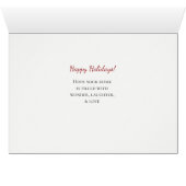 おもしろいChickens in Lights Christmas Card (内部横(下))