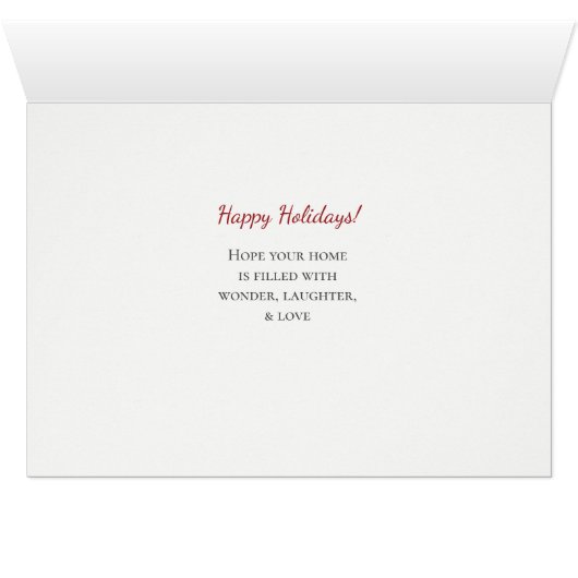 おもしろいChickens in Lights Christmas Card (内部横(下))