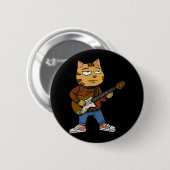 おもしろいChill Cat'遊 S A Guitar Guysパパロック&am 缶バッジ (正面&裏面)