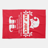 おもしろいChristmas Beer Labels キッチンタオル (横)