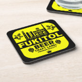 おもしろいChristmas Beer Labels コースター (左側)
