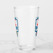 おもしろいChristmas Beer Labels タンブラーグラス (左)