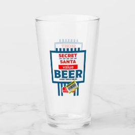 おもしろいChristmas Beer Labels タンブラーグラス