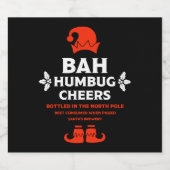 おもしろいChristmas Beer Labels ビールラベル (シングルラベル)