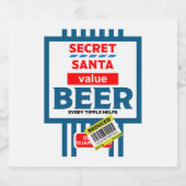 おもしろいChristmas Beer Labels ビールラベル (シングルラベル)