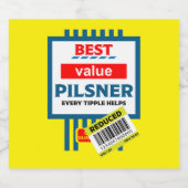 おもしろいChristmas Beer Labels ビールラベル (シングルラベル)