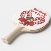 おもしろいChristmas Candy Joy Lick Smack Talk 卓球ラケット (正面アングル)