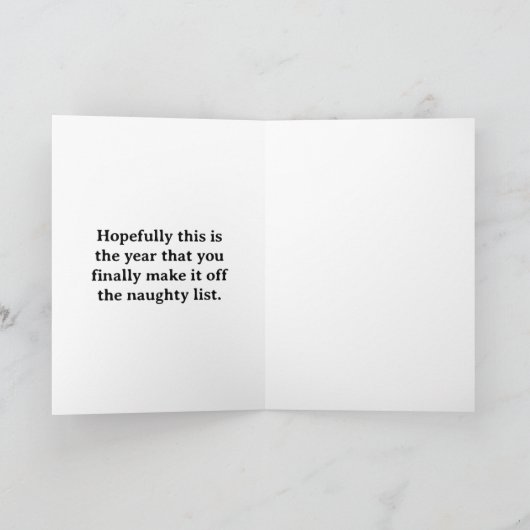 おもしろいChristmas Card – セントニックの石炭 シーズンカード (内部)