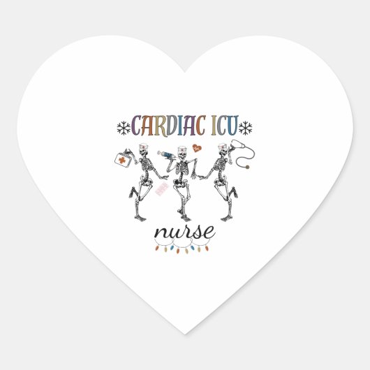 おもしろいChristmas CVICUシャツ ハートシール (正面)