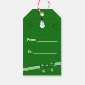 おもしろいChristmas Do Not Open Santaいけな List ギフトタグ (裏面)