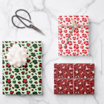 おもしろいChristmas Leopardプリントトリオミックス ラッピングペーパーシート<br><div class="desc">おもしろいChristmas Leopard Print Trio Mixギフトラップ。パタファンキーーンモダンクリスマス紙。プレゼント、スクラップブック作り、雑誌、クラフトまたはダイアップサイクリングプロジェクトのためのギフトラッピング紙のミックス。赤と緑のラッピング。</div>