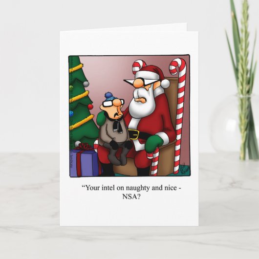おもしろいChristmas Mous Greeting Card シーズンカード (正面)
