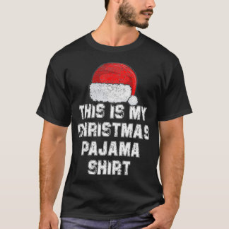 おもしろいChristmas Pajama Pj Tee Men & Kid Tシャツ