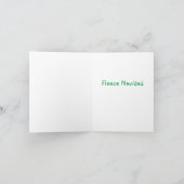 おもしろいChristmas Reindeer Cartoon -フリースNavidad シーズンカード (内部)