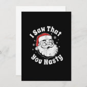 おもしろいChristmas Santa君が大人のPを扱いにく見た 招待状 (正面/裏面)