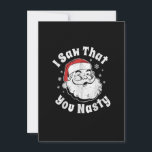 おもしろいChristmas Santa君が大人のPを扱いにく見た 招待状<br><div class="desc">クリスマスおもしろいTシャツの男性おもしろい、クリスマスTシャツの男性おもしろい、クリスマスのギフトシャツの子供おもしろい、感謝祭のギフトシャツ、感謝祭Tシャツの男性、感謝祭Tシャツの女性</div>