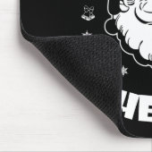 おもしろいChristmas Santa Claus I Do It For The Hos Cu マウスパッド (コーナー)