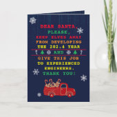 おもしろいChristmas Software Engineer シーズンカード (正面)