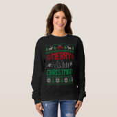 おもしろいChristmath Math先生Ugly Christmas スウェットシャツ (正面フル)