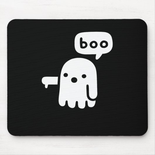 おもしろいChunky不承認ブハロウィーンの幽霊 マウスパッド (正面)