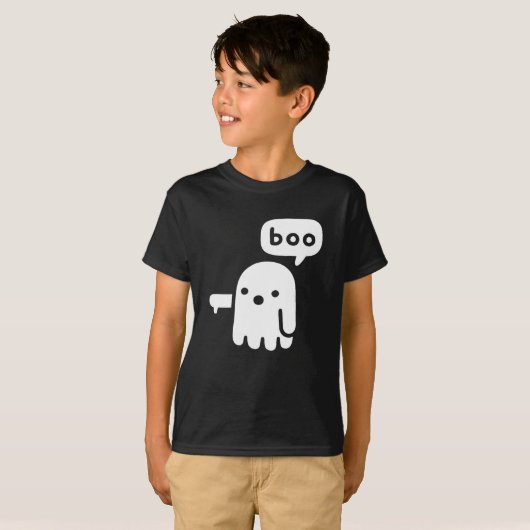 おもしろいChunky不承認ブハロウィーンの幽霊 Tシャツ (正面フル)