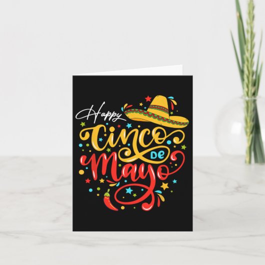 おもしろいCinco De Mayoパーティーフィエスタ5 De Mayo Mexican カード (正面)