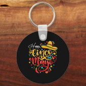 おもしろいCinco De Mayoパーティーフィエスタ5 De Mayo Mexican キーホルダー (正面)