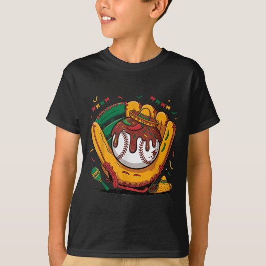 おもしろいCinco De Mayo Baseball Lets Fiesta 5 D Tシャツ (正面)