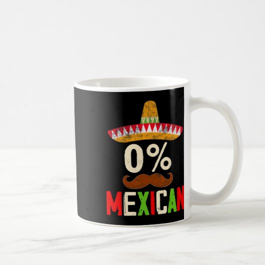 おもしろいCinco De Mayo Fiesta 0% 0% Mexican Wo コーヒーマグカップ (右)