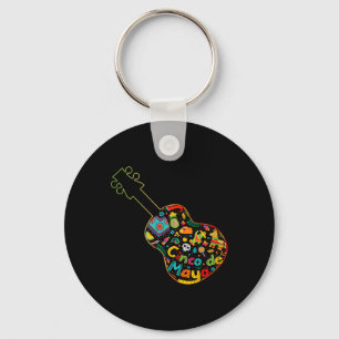 おもしろいCinco De Mayo Guitar Fiesta Mexican Cinco De キーホルダー