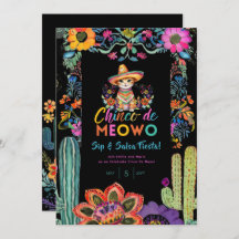 おもしろいCinco De Mayo SipとSalsa Cat FIESTA