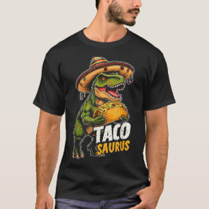 おもしろいCinco De Mayo Tacosaurus Taco Dinosau Tレックス Tシャツ