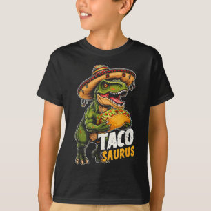 おもしろいCinco De Mayo Tacosaurus Taco Dinosau Tレックス Tシャツ