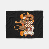 おもしろいCNA看護師コケッティーボウ聴診器秋の女の子 フリースブランケット (正面(横))