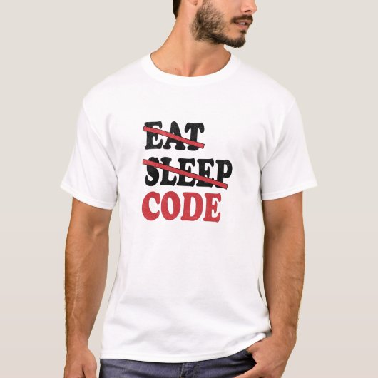 おもしろいCoder Computer Programmer Tシャツ (正面)