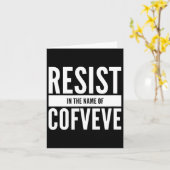 おもしろいCofveveの名で抵抗 カード (黄色い花)