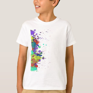 おもしろいCOLOR SPLASH I +背景&アイディア Tシャツ