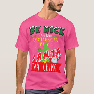 おもしろいCommercialPilotクリスマスクリスマスプレゼントアイディア Tシャツ