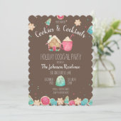 おもしろいCookieとカクテルクリスマスクッキースワップ 招待状 (スタンド正面)