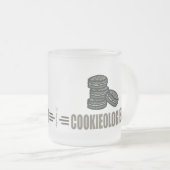おもしろいCookie フロストグラスマグカップ (正面右)