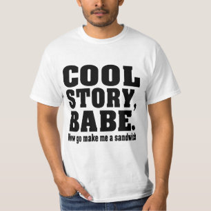 おもしろいcool story tシャツ