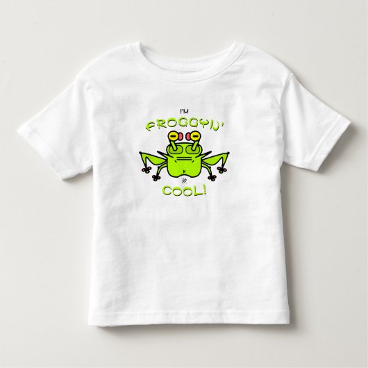 おもしろいcoolness motto (frog) v2幼児tシャツ トドラーTシャツ (正面)